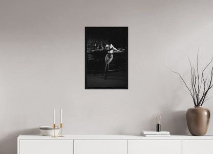 40 x 60 cm, Black Oak Floater Frame Counterpoint