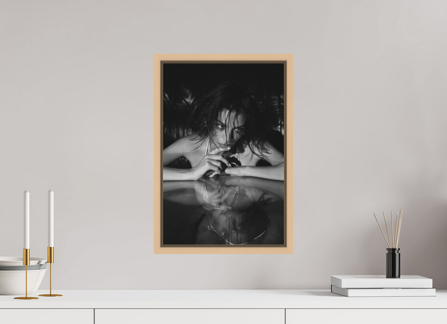 30 x 45 cm, Natural Maple Floater Frame Inversion