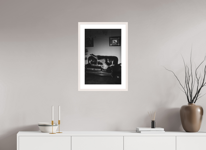 40 x 60 cm, Maple White Frame With Passe-Partout Domestic Theatre