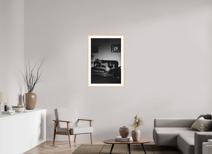 60 x 90 cm, Natural Maple Frame With Passe-Partout Domestic Theatre