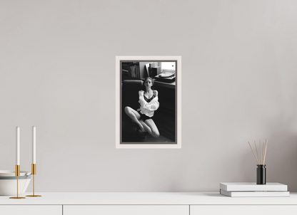 20 x 30 cm, Maple White Floater Frame Record Corner