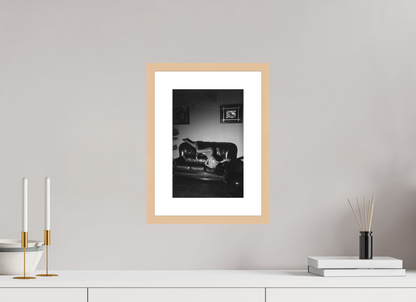 20 x 30 cm, Natural Maple Frame With Passe-Partout Domestic Theatre