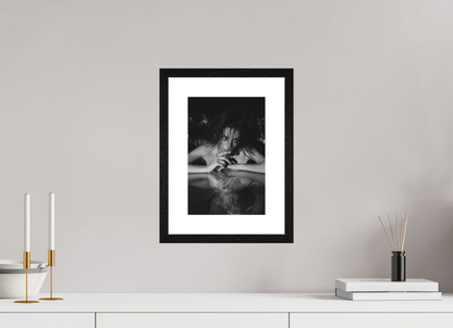 20 x 30 cm, Black Oak Frame With Passe-Partout Inversion