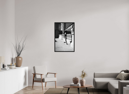 60 x 90 cm, Black Oak Floater Frame Poise