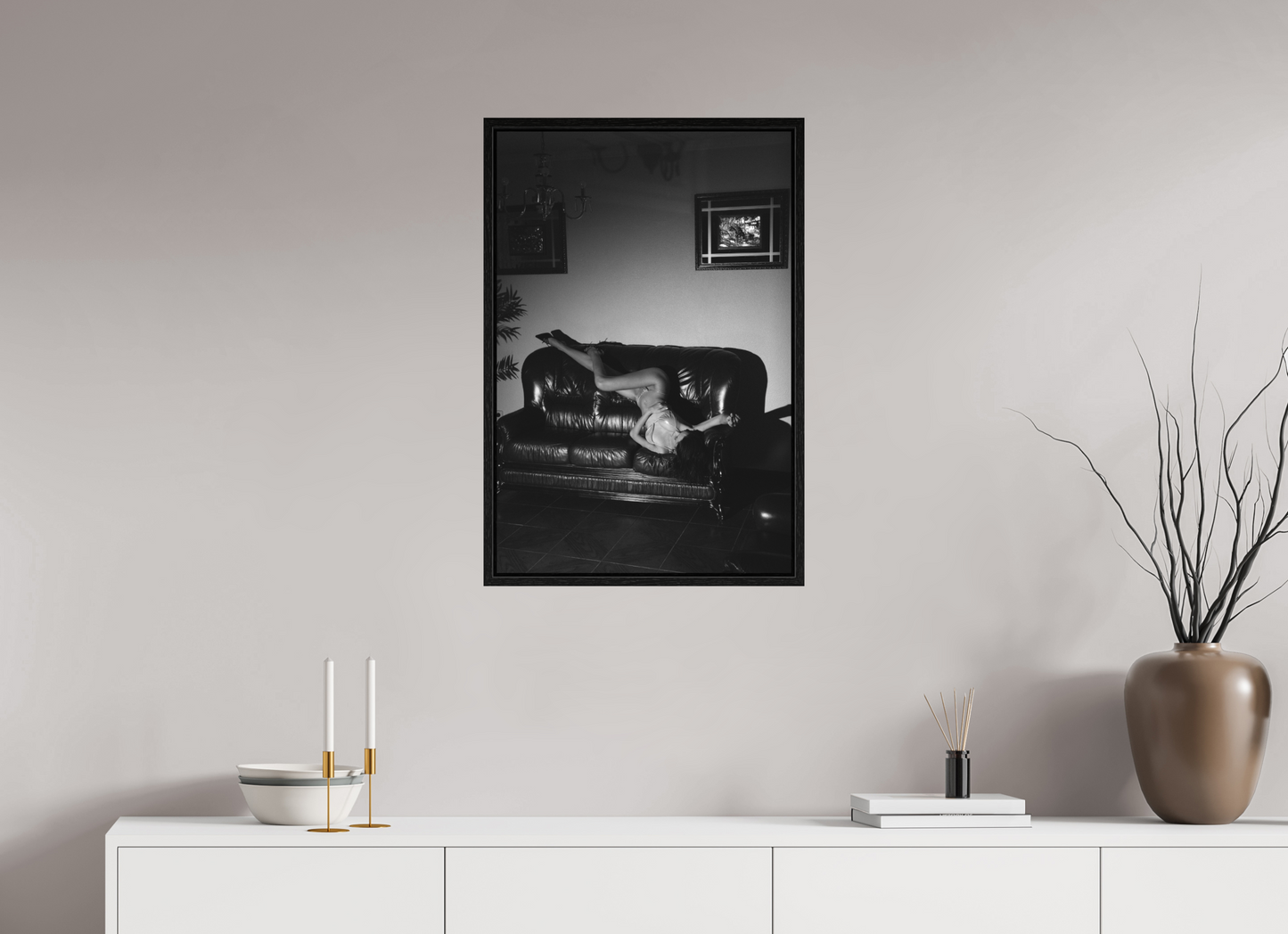50 x 75 cm, Black Oak Floater Frame Domestic Theatre