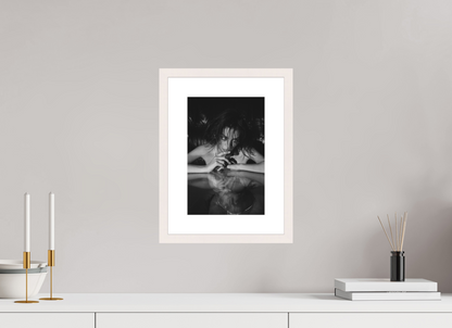 20 x 30 cm, Maple White Frame With Passe-Partout Inversion