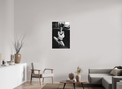 60 x 90 cm, Maple White Floater Frame Record Corner