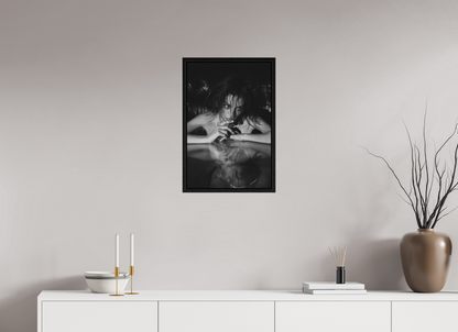 40 x 60 cm, Black Oak Floater Frame Inversion