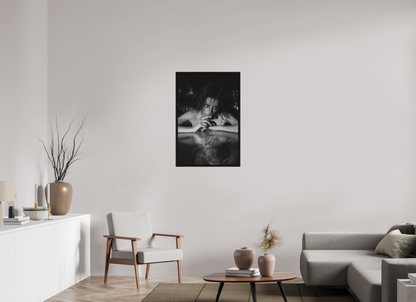 60 x 90 cm, Black Oak Floater Frame Inversion