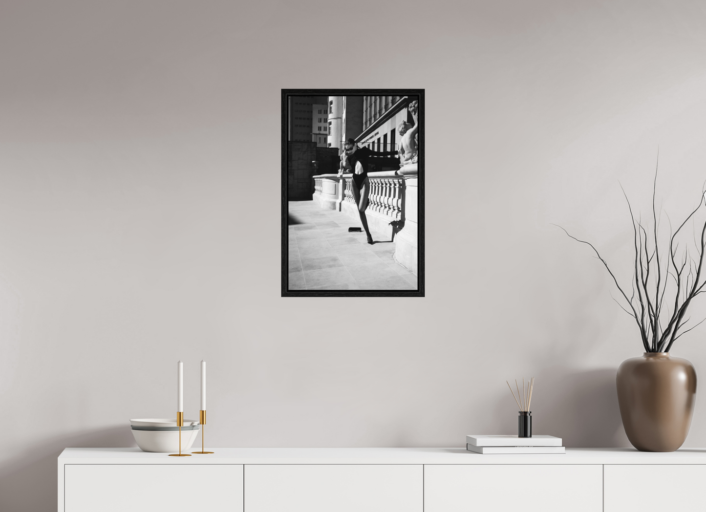 40 x 60 cm, Black Oak Floater Frame Poise