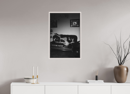 50 x 75 cm, Maple White Floater Frame Domestic Theatre