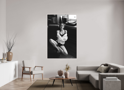 120 x 180 cm, Maple White Floater Frame Record Corner