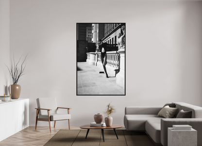 120 x 180 cm, Black Oak Floater Frame Poise